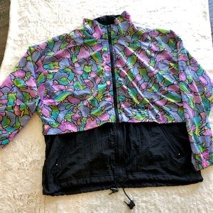 🏝 Vintage 90s Reebok Windbreaker Jacket Full Zip